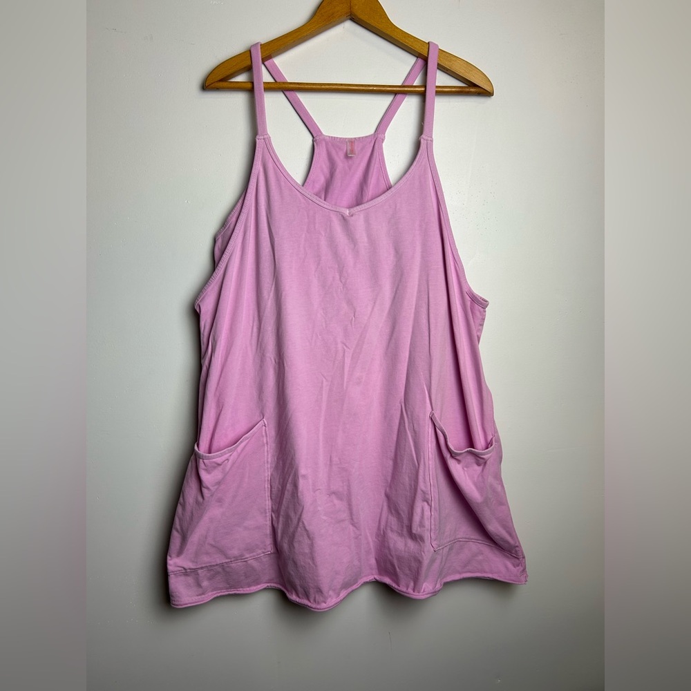 Fp Movement by Free people L Hot Shot Mini dress Romper Pink lightweight stretch - Picture 2 of 15